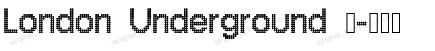 London Underground 粗字体转换